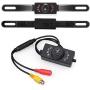 DUTTY Car Rear View Camera Waterproof HD Color Wide with 7 Infrared Night Vision LED Lights