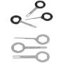 3 Pcs Wire Terminal Removal Tool Set Electrical Terminal Remover Auto Car Plug Terminal Pin Removal Tool Kit Wire Connector Puller(Plastic Handle)