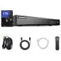 ANNKE 8-Channel 4K Security Video DVR Recorder 5-in-1 H.265+ Hybrid DVR with 1TB Hard Drive, Supports 8Pcs 4K TVI/5MP AHD/4MP CVI and CVBS Cameras and 2CH 6MP IP Cameras for Home Surveillance System