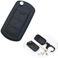 Replacement for Car Keyless Entry Flip Folding Remote Key Fob Shell Case Fit for Land Rover Discovery LR3 Range Rover Sport