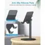 Cell Phone Stand, OMOTON Angle Height Adjustable Phone Stand, Aluminum Desktop Phone Holder Dock Stand for Desk, Compatible with iPhone 11/Xr/Xs Max, All Smartphones and All Tablets(4-11), Black Cell Phone Stand, OMOTON Angle Height Adjustable Phone Stand, Aluminum Desktop Phone Holder Dock Stand for Desk, Compatible with iPhone 11/Xr/Xs Max, All Smartphones and All Tablets(4-11), Black