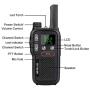 Retevis RB18 Walkie Talkies with Earpieces, Rechargeable Two Way Radios,2 Way Radio for Adults, NOAA Dual PTT Flashlight VOX,for Business Retail Hotel School(10 Pack)