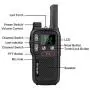 Retevis RB18 Walkie Talkies with Earpieces, Rechargeable Two Way Radios,2 Way Radio for Adults, NOAA Dual PTT Flashlight VOX,for Business Retail Hotel School(10 Pack)