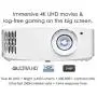 Optoma UHD50X True 4K UHD Projector for Movies & Gaming | 240Hz Refresh Rate | Lowest Input Lag on 4K Projector | Enhanced Gaming Mode 16ms Response Time | HDR10 & HLG Compatibility | 3400 lumens
