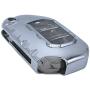 Silver Soft TPU Key Fob Cover Case Remote Protector Holder Glove for 2018 2019 2020 2021 Jeep Wrangler JL JLU Gladiator JT Rubicon Sahara JLU