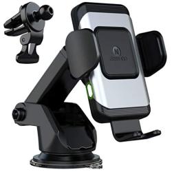 ZeeHoo Wireless Car Charger,10W Qi Fast Charging Auto-Clamping Car Mount,Windshield Dash Air Vent Phone Holder Compatible for i Phones 11/11 Pro Max/XS/X/8/,Samsung S10/S9/S8