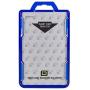 ID Stronghold - RFID Blocking Secure Badge Holder - Duolite 2 Card ID Holder - Poly Carbonate - Heavy Duty Hard Plastic ID Badge Holder - USA Molded and Assembled - FIPS 201 Approved - Blue