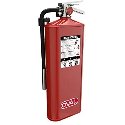 Oval Brand 10 lb ABC Fire Extinguisher Model 10HABC with 4A:80B:C Rating