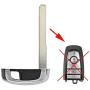 AKS Keys New Uncut Smart Remote Emergency Key Blade Insert Compatible with Ford