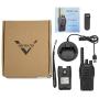 Retevis H-777 Two Way Radios Long Range Rechargeable,Hands Free Handheld Flashlight Walkie Talkies, Fast Charging USB Wall Adapter,Charger Base,Battery Included (Black, 10 Pack)