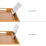 Rossie Home Media Bed Tray with Phone Holder - Fits up to 17.3 Inch Laptops and Most Tablets - Natural Bamboo - Style No. 78107