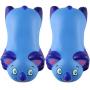 RELIGES Upgrade Ergonomic Wrist Pad (2 Pack) - Mousepad Memory Foam Wrist Support Pillow Rest Cushion Mat for Office Computer Laptop, Mac Durable Comfortable and Pain Relief (Blue)