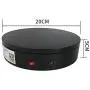 ComXim 360 Degree Black Electric Turntable,Direction, Angle and Rotation Mode,7.87in Diameter,44lb Capacity,Product Photography, Product,Cake and Jewelry Display，