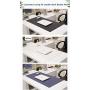 Desk Blotter Mat Table Protector on Top of Office Laptop Computer Desktop Accessories Cover Pad Under Keyboard Gaming Mousepad for Men Boy Teen Kids PU Leather DIY Crafts PU Leather Brown 16 x 32 Inch