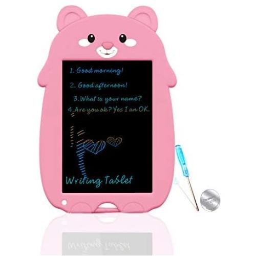 mom&myaboys  8.5 Inch Eletronic Whiteboard,Display Colorful Handwriting, Writing Board ,Writings Pads Drawing Board Gifts for Kids,Office Blackboard-One Key Erase,Teen Girl Boys Sketch Pads,Pink MC
