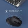 Bluetooth Ergonomic Mouse, Jelly Comb Advanced Vertical Wireless Bluetooth Mouse 2.4GHz Optical Vertical Mice, Easy Switch Between 2 Devices with Bluetooth and USB Connection MV045-Black