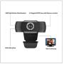 Adesso CyberTrack H4 Webcam 1080P HD USB Webcam with Built-in Microphone, Black