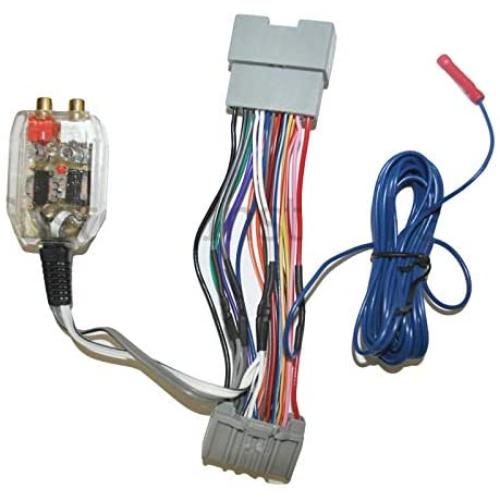 Factory Radio Add A Amp Amplifier Sub Interface Wire Harness Inline Converter Compatible with Honda