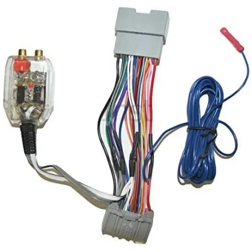Factory Radio Add A Amp Amplifier Sub Interface Wire Harness Inline Converter Compatible with Honda