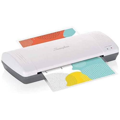 Swingline Laminator, Thermal, Inspire Plus Lamination Machine, 9 Inches Max Width, Quick Warm-Up, Includes Laminating Pouches, White/Gray (1701857ECR)