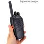 Retevis H-777 Two Way Radios Long Range Rechargeable,Hands Free Handheld Flashlight Walkie Talkies, Fast Charging USB Wall Adapter,Charger Base,Battery Included (Black, 10 Pack)