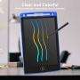 LCD Writing Tablet, Colorful 8.5 Inch Digital Ewriter Electronic Graphic Drawing Tablet Erasable Portable Doodle Writing Board for Kids Students Christmas Birthday Gifts (Deep Blue)