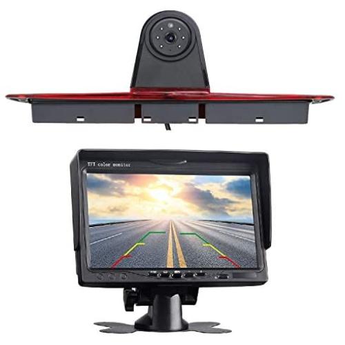 HD Camera Kit 3rd Brake Light Reversing Backup Camera +7.0 inch TFT Monitor Display Compatible for VW Crafter Freightliner Sprinter/Mercedes Sprinter W906 324H 524H Dodge Sprinter 1500 2500 3500