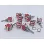 10 pcs Taiwan Subminiature sub Mini DPDT ON ON Toggle Switch for PCB Mount SMT SMD