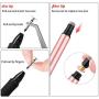 Digiroot Universal Stylus,[2-in-1] Disc Stylus Pen Touch Screen Pens for All Touch Screens Cell Phones, iPad, Tablets, Laptops with 9 Replacement Tips(6 Discs, 3 Fiber Tips Included) - (Rose Gold)