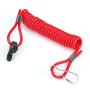 Acouto Outboard Kill Switch Lanyard Engine Ignition Emergency Kill Stop Switch Safety Tether Lanyard Emergency Stop Switch Safety Kill Switch Cord Red for Tohatsu Outboard Engine Motor