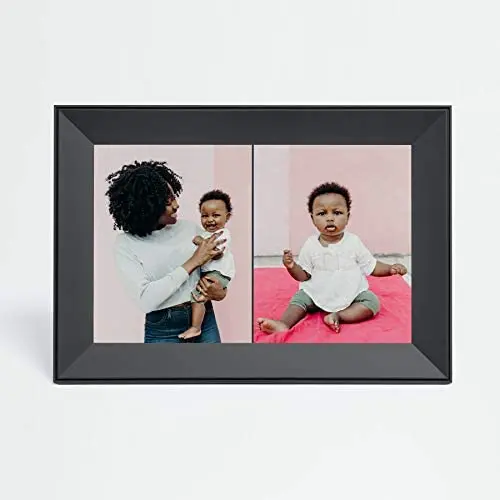 Aura Carver Smart Digital Picture Frame 10.1 Inch HD WiFi Cloud Digital Frame Free Unlimited Storage Easy Setup to Send Photos Remotely Via App More Secure Than Email