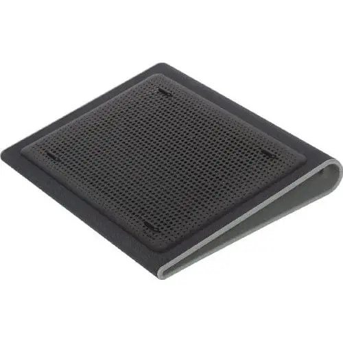 Targus Portable Lightweight Chill Mat Lap with Dual Fans Ventilation Prevents Overheating, LED USB Port, Cooling Pad for Laptop, Black/Gray (AWE55US) Black with Gray