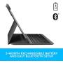Logitech SLIM FOLIO PRO Backlit Bluetooth Keyboard Case for iPad Pro 12.9-inch (3rd and 4th gen) - Graphite