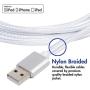 vCharged 2 FT MFi Certified Lightning Cable Compatible with iPhone, iPad & AirPods w/ 1 Year Warranty
