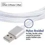 vCharged Long iPhone Charger MFi Certified Compatible with iPhone, iPad & AirPods, 12 FT, Gray