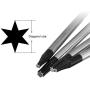 Kyuionty Set of 4 Torx Screwdriver, Magnetic T5 T6 T8 T10 Screwdriver Tool Kit for Repair & Maintenance Mobile Phone, Electronic Products & Computer