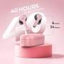 Wireless Earbuds,Mpow M9 4-mic Noise Cancelling CVC 8.0 True Wireless Bluetooth 5.0 Earphones in-Ear,Touch Control Stereo Bass Sport Headphones,40H Playing Time/USB-C/IPX8 Waterproof,Three modos,Pink