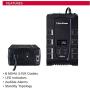 CyberPower CP600LCD Intelligent LCD UPS System, 600VA/340W, 8 Outlets, Compact,Black