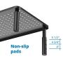 2 Pack Premium Laptop PC Monitor Stand with Sturdy, Stable Black Metal Construction. Fashionable Riser Height Adjustable with Non-Skid Rubber. Perfect for Computer Monitor iMac Stand or Computer Shelf