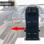 Front Left Driver Side Electric Master Power Window Switch Replacement for 2008 2009 2010 2011 2012 Honda Accord