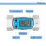 Epidioxi Turbine Flow Meter Electronic Digital Flow-Meter Stainless Steel Liquid Water Diesel Gasoline Methanol Kerosene Oil (2 inch Internal Thread Gauge)