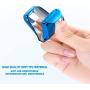 K LAKEY Key Fob Cover, Compatible with Key fob case Malibu Camaro Cruze Spark Volt Sonic Trax Equinox, Smart Car Key Soft TPU Case Shell Protector Key Fob with Alloy Keychain Blue Silver
