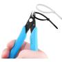 COOLMI Micro Wire Cutter (2-Pack), Durable Diagonal Cutters for Electronics Repair, Jewelry Crafting, Model building and DIY Cutting Pliers (5 INCH, 170ii - Blue)