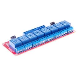 KNACRO 8-Channel 10A Relay Module DC 24V with Optocoupler Isolation High Low Level Triger for Arduino(DC 24V 10A, 8-Channel)