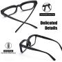 JiSoo Reading Glasses Blue Light Blocking, Oversized Designer Blue Light Readers 1.25, Large Trendy Computer Reading Glasses 1.25 Women, Black