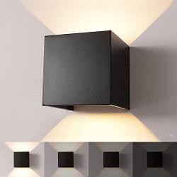 INHDBOX 7W Dimmable Outdoor Wall Sconces, Adjustable Waterproof Wall Lamps- 3000K Warm Light LED Aluminum Exterior Lights