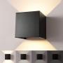 INHDBOX 7W Dimmable Outdoor Wall Sconces, Adjustable Waterproof Wall Lamps- 3000K Warm Light LED Aluminum Exterior Lights