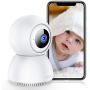 Victure Home Camera, 1080P Wireless Security Wi-Fi Camera Indoor, Sound Detection, Motion Tracking, Motion Detection, Two-Way Audio, Night Vision, Cloud Storage, SD Card Storage, Pan/Tilt