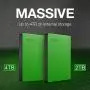 Seagate Game Drive 2TB External Hard Drive Portable HDD, Designed For Xbox One, Green - 1 year Rescue Service (STEA2000403)