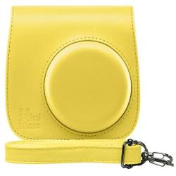 Fujifilm Instax Mini 9 - Instant Camera Clear Yellow with Clear Accents with Carrying Case + Fuji Instax Film Value Pack (40 Sheets) Accessories Bundle, Color Filters, Photo Album, Assorted Frames